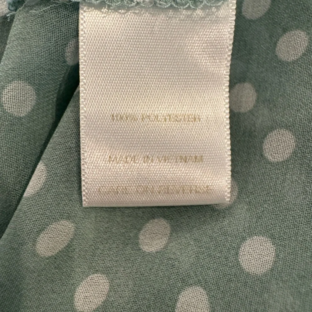 New York & Company Polka Dot Blouse - Light Blue - Picture 7 of 7